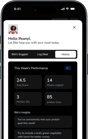 Bibi AI coach app screen